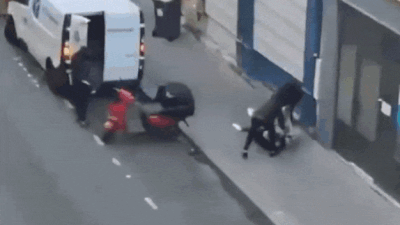 Watch: Locals fight armed men trying to kidnap Crypto boss’s pregnant daughter and her child in Paris
