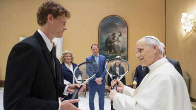 Pope welcomes Sinner to Vatican