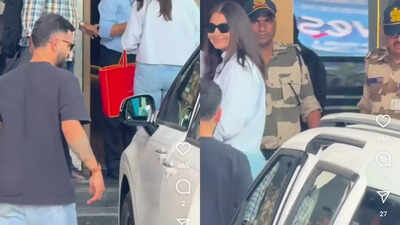 After test retirement, Virat Kohli and Anushka Sharma jet off from Mumbai with kids Vamika and Akaay