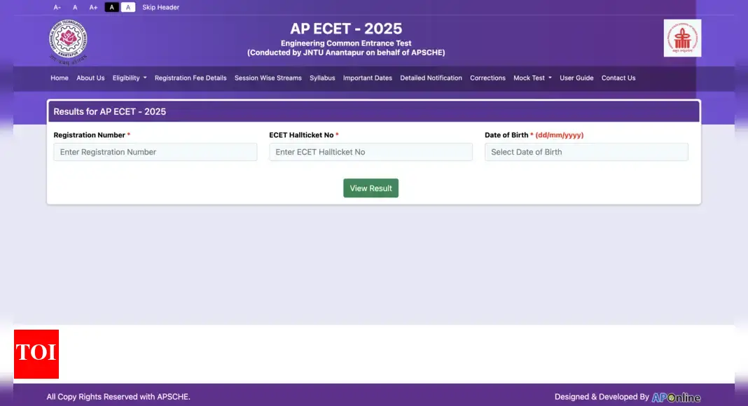 AP ECET result 2025 released: Know where and how to download scorecards online