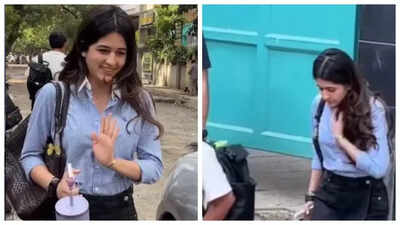Is Rajesh Khanna's granddaughter Naomika Saran all set to make her big Bollywood debut? Her visit to Maddock Office sparks speculations