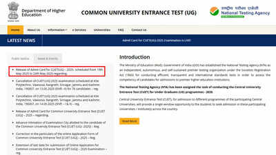 CUET UG 2025 admit cards out for exams from May 19 to 24; direct link here – Times of India