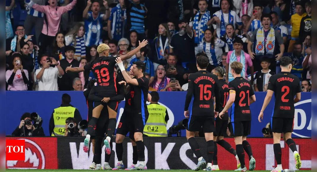 Barcelona win 28th La Liga title after beating Espanyol