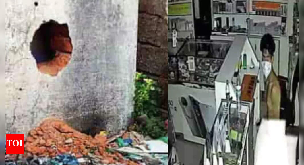 Naked burglar drills hole in store, steals phones to shower gifts for girlfriend