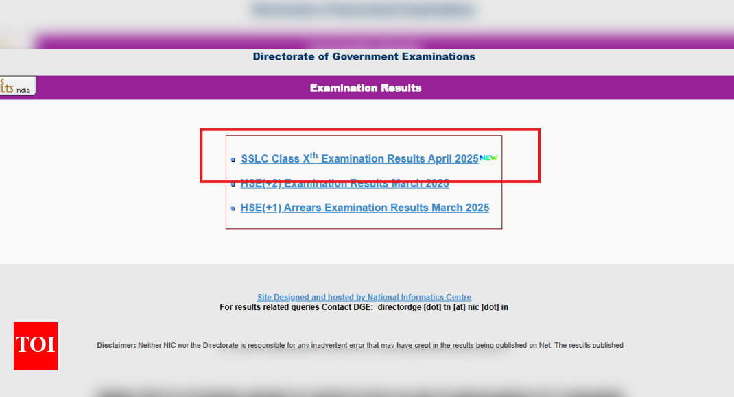 Tamil Nadu SSLC result 2025 declared with a pass percentage of 93.8: Direct link to download TN Class 10th marksheets here