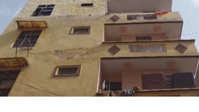 Four-storey building tilts in east Delhi's Shahdara; authorities issue notice to vacate