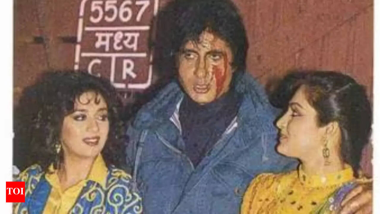 Madhuri Dixit was fired when she refused to do THIS bold scene on camera in  a film co-starring Amitabh Bachchan - The Times of India