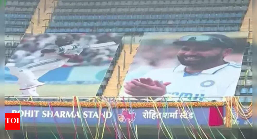 रोहित शर्मा स्टैंड, वानखेड़े स्टेडियम में खोला गया, क्योंकि एमसीए पालना में किंवदंतियों को श्रद्धांजलि देता है – घड़ी | क्रिस्टेट समाचार