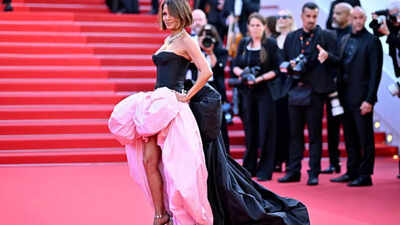 Iconic Cannes red carpet looks that featured dramatic long trains