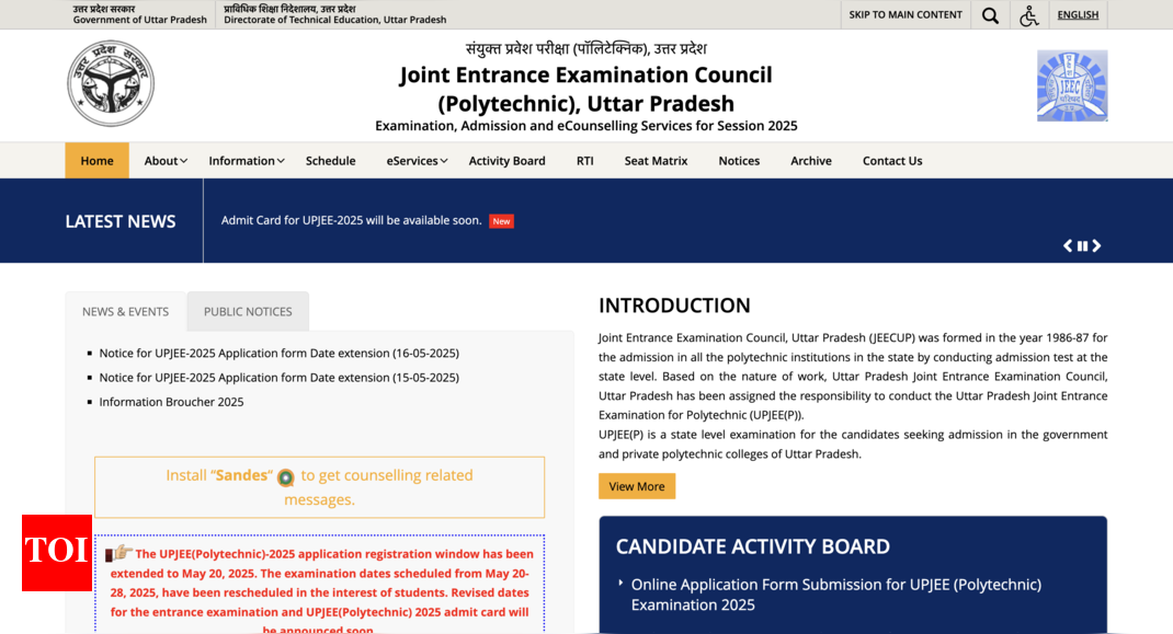 JEECUP 2025 exam dates postponed: New schedule awaited, registration open till May 20