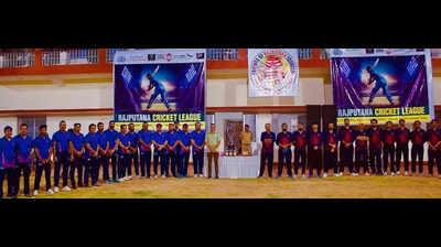 Rajputana Cricket League organised at Jaipur Railway Stadium