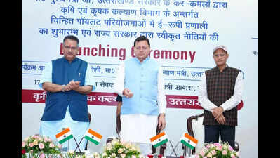 Dhami launches e-RUPI system, agricultural policies for farmers