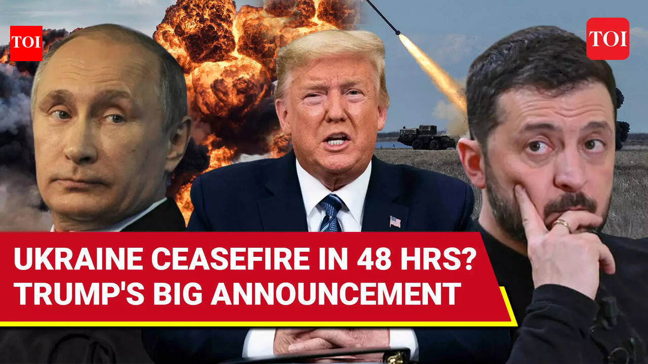Trump Makes Big Ukraine Ceasefire Announcement; Putin To Meet Zelensky ...