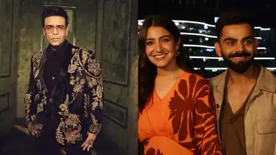 जब करण जौहर ने अनुष्का शर्मा को विराट कोचली के साथ शादी के बारे में चिढ़ाया; उसने उसे बुलाया 