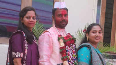 Gujarat twice marriage: man weds rekha and kajal, says he loved both |  surat news - times of india