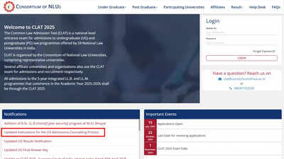 CLAT counselling 2025 registration begins at consortiumofnlus.ac.in, first list on May 26 – Times of India