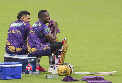 Kolkata: Kolkata Knight Riders’ Sunil Narine and Rovman Powell (PTI Photo) IPL 2025: KKR rope in Madhya Pradesh's mystery spinner as Rovman Powell replacement