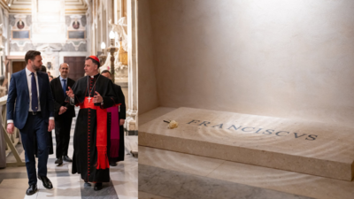  Social media trolls JD Vance after visit to Pope Francis’ grave