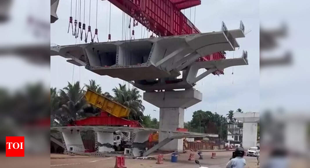 NH-66 Under Construction Collapses at Kooriyad, Injuring Motorists