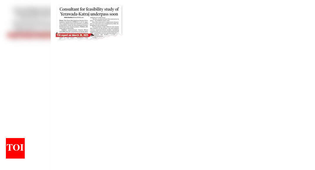 Pune's Yerawada-Katraj Tunnel Project: Pre-feasibility Study Underway