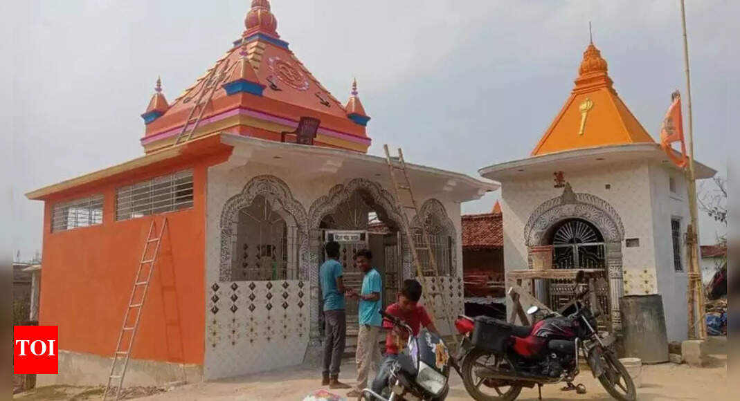 Labourer builds temple after son's railway job