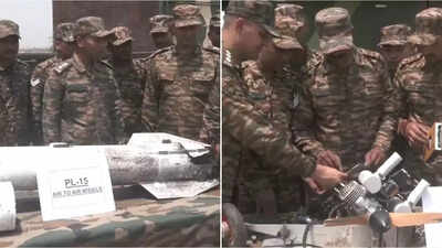 Watch: Army shows debris of Pakistani missiles downed by India's air defence systems