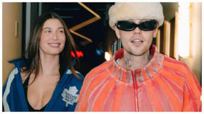 Justin Bieber and Hailey Bieber pack on the PDA at Maple Leafs match; singer dotes over wife amidst rumours of divorce and financial strain- PICS INSIDE