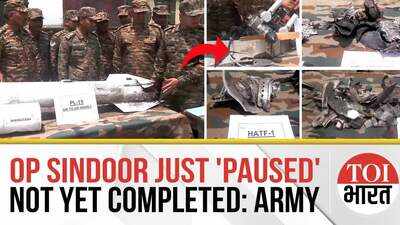 Indian Army Shows Debris Of Pak Missiles, Says Op Sindoor 'Not Yet Completed' Indian Army Shows Debris Of Pak Missiles, Says Op Sindoor 'Not Yet Completed'