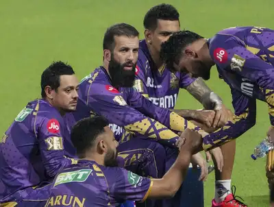 Kolkata: KKR cricketers Manish Pandey, Varun Chakravarthy, Moeen Ali, Sunil Narine and Quinton de Kock during a practice session ahead of the IPL match between Kolkata Knight Riders and Gujarat Titans, at the Eden Gardens in Kolkata. (PTI Photo/Swapan Mahapatra) 'Having a Pakistani background...': Ex-England cricketer recalls India-Pakistan conflict