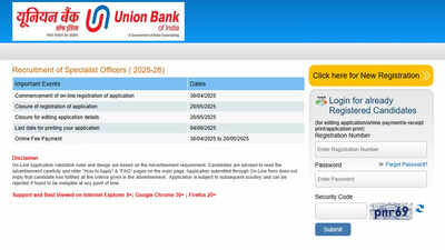 Union Bank SO recruitment 2025: Last date tomorrow to apply for 500 specialist officer posts; check direct link here – Times of India