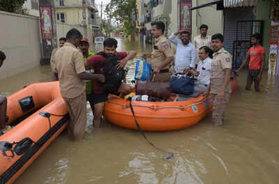 Bengaluru's reality after heavy downpour: Farewell roads, hello rafts