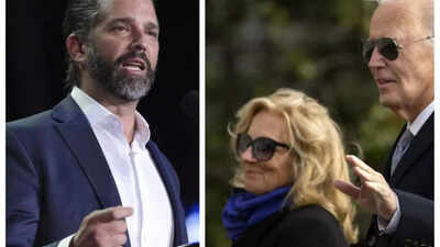 Jill Biden under attack as Donald Trump Jr says she is a 'doctor' and 'covered up' Biden's cancer
