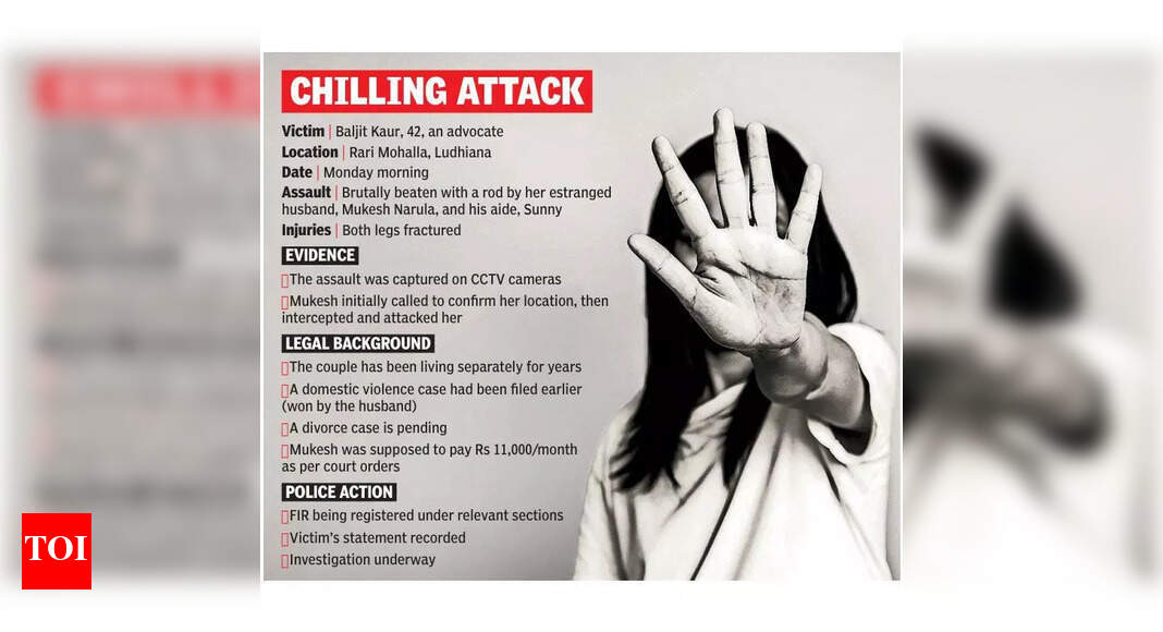 Advocate Assaulted by Husband; Legs Fractured in Ludhiana
