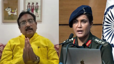 MP Minister Vijay Shah (Right) & Col Sofiya Qureshi (PTI & ANI) Madhya Pradesh Police sets up SIT to probe minister's remarks against Col Qureshi