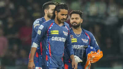 Digvesh Rathi has incurred further fines and been suspended for one match following the contest between Sunrisers Hyderabad and Lucknow Super Giants in IPL 2025. (PTI) IPL 2025: Digvesh Rathi gets one match suspension for on-field fight with Abhishek Sharma