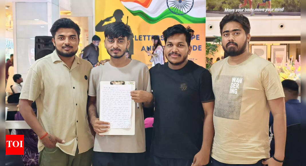 Raipur Citizens Pen Letters of Gratitude to Soldiers