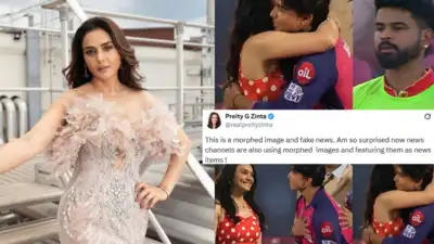 'This is fake': Preity Zinta lashes out over edited image with young Rajasthan Royals star