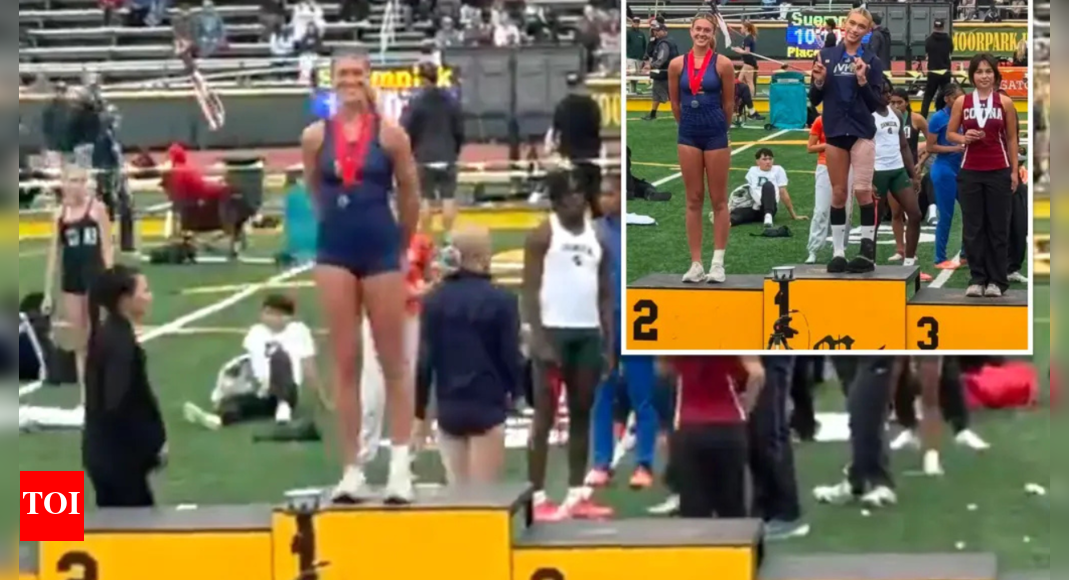 High School Athlete's Podium Protest Sparks Debate on Fairness in Sports