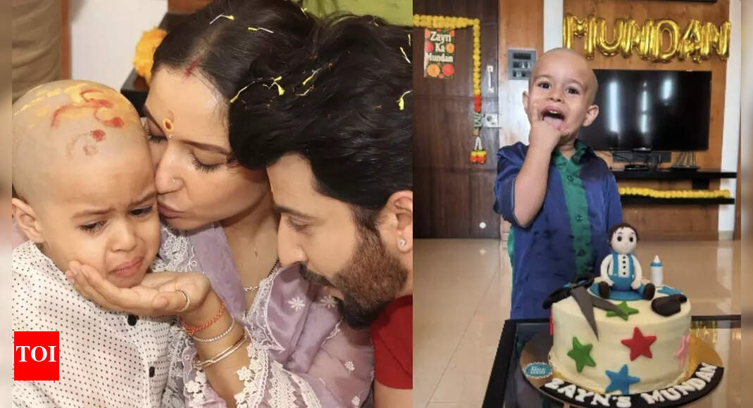 Dheeraj Dhoopar Shares Moments from Son Zayn's Mundan