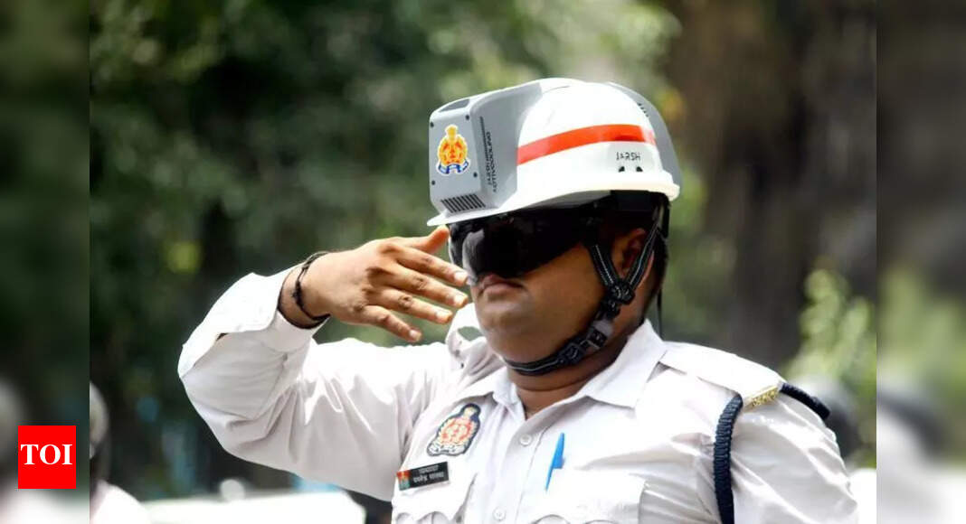 Ghaziabad Traffic Police Get Cooling Helmets Amid Heatwave