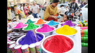 Markets flooded with spurious herbal gulal this Holi