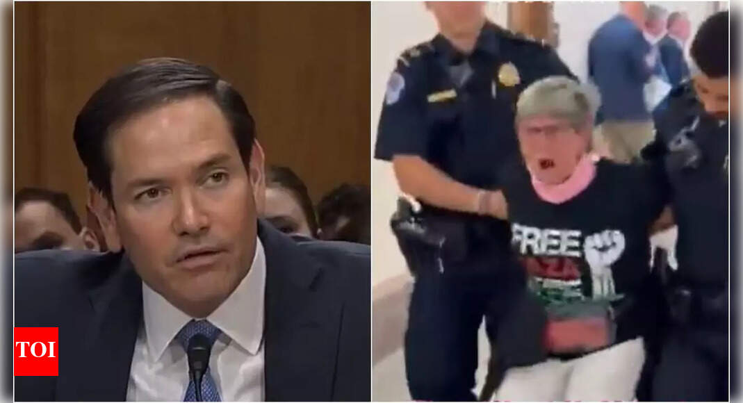'Stop the genocide': Protesters disrupt Marco Rubio’s Senate budget testimony