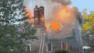 Massive fire engulfs $8.6 million three-storey stunning mansion near Barack Obama’s DC home