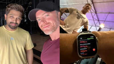 Allu Arjun sweating it out for Atlee's 'AA22' with Jr NTR's trainer