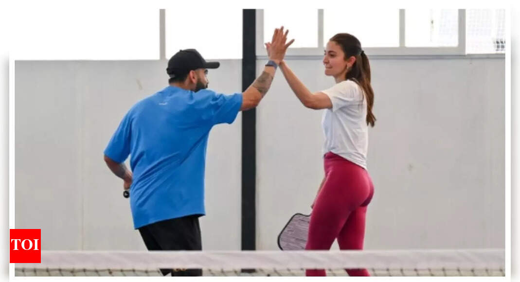 Anushka-Virat team up for a game of pickleball; fans REACT