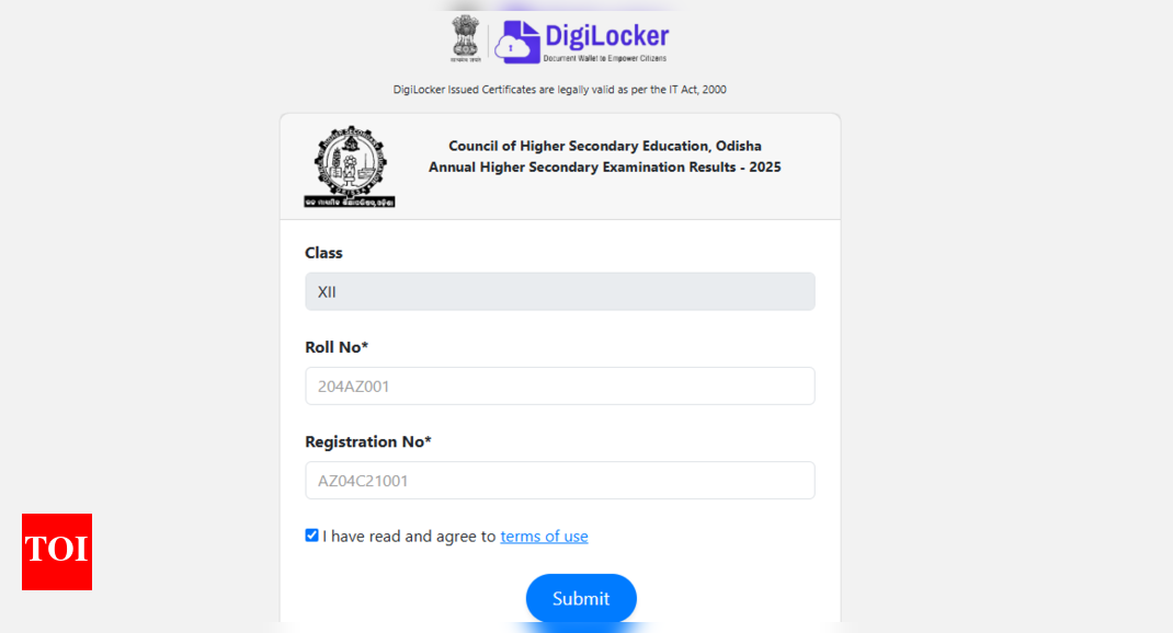 CHSE Odisha Plus 2 result 2025 declared: Direct link to download Class 12th scorecards here