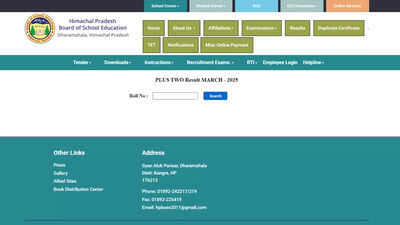 HPBOSE Class 12 revised result 2025 announced at hpbose.org: 88.64% pass; check direct link here – Times of India