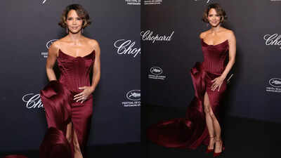 Halle Berry stuns in sculptural Gaurav Gupta gown at Cannes Chopard dinner