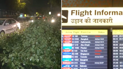 दिल्ली वर्षा: गरज के कारण राष्ट्रीय राजधानी का रुक जाता है, उड़ानों में देरी होती है, ट्रैफिक हिट