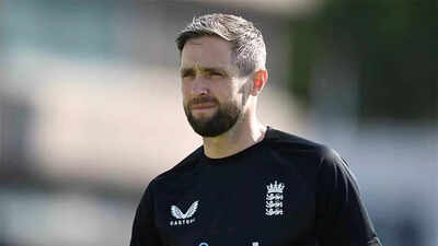 Chris Woakes. (Photo by Gareth Copley/Getty Images) England Lions squad vs India A: Chris Woakes returns from ankle injury